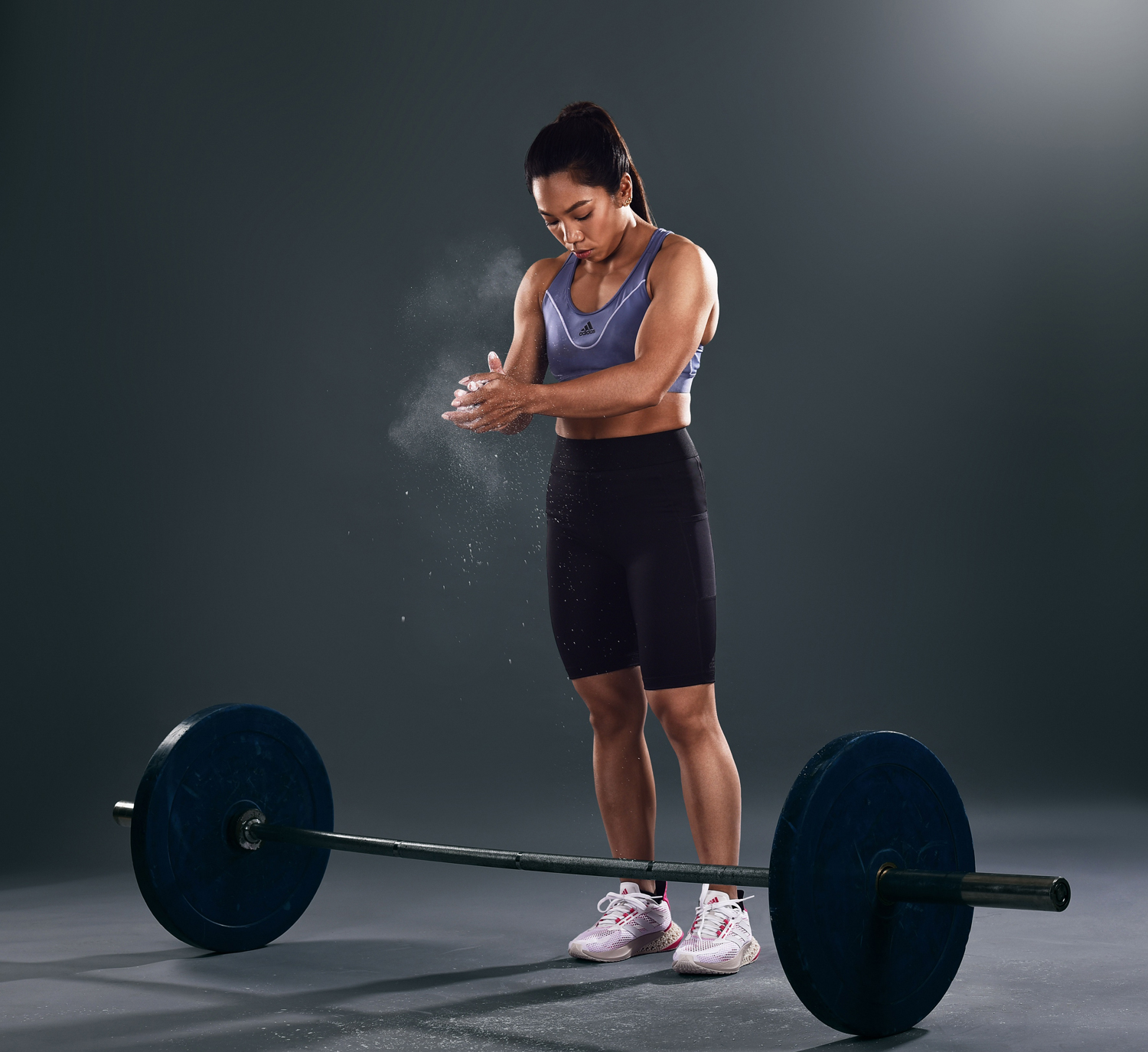 Mirabai-Chanu-wearing-'Stay-in-Play'-Shorts