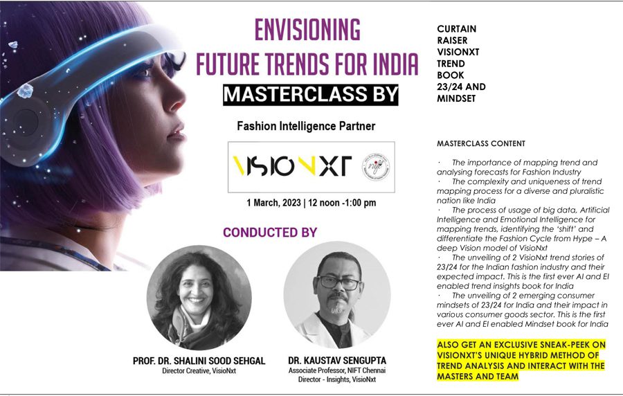 IFF 2023: NIFT's VisioNxt Brings AI, EI Trends, Predictive Analysis to ...