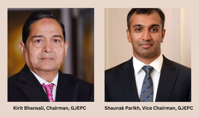 Kirit Rami GJEPC names Kirit Bhansali Chairman & Shaunak Parikh as Vice Chairman