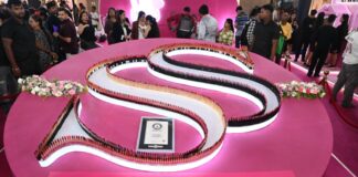 Shoppers Stop sets Guinness World Records title for longest line of lipsticks