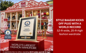 Pujo euphoria begins: Style Baazar puts fashion on the record with the world’s largest wardrobe
